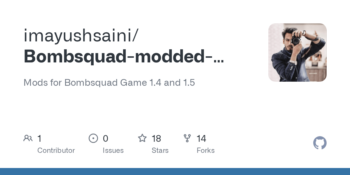 GitHub imayushsaini/BombsquadmoddedserverMr.Smoothy Mods for
