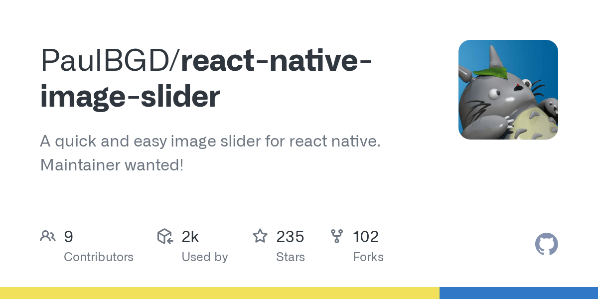 GitHub PaulBGD/reactnativeimageslider A quick and