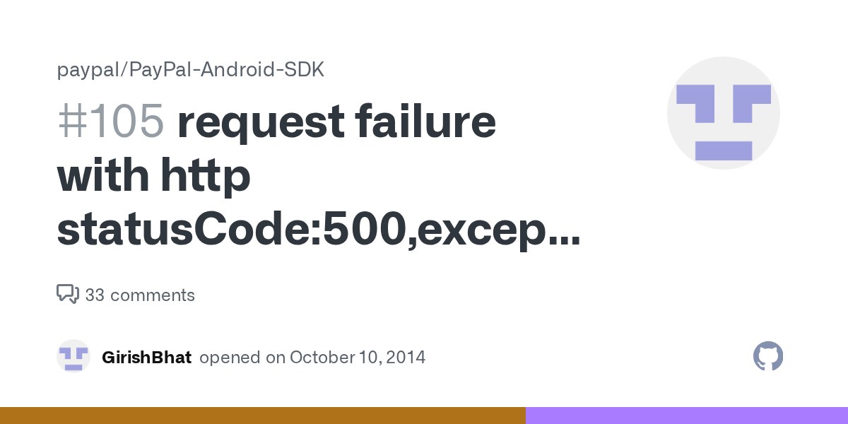 request failure with http