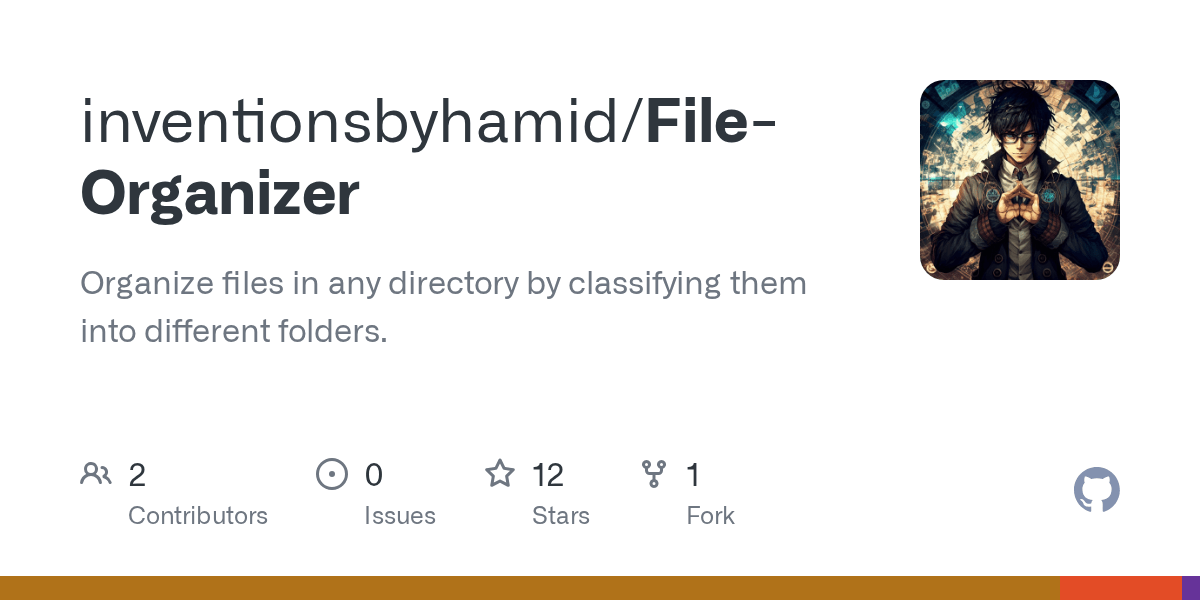 GitHub Organize files in any