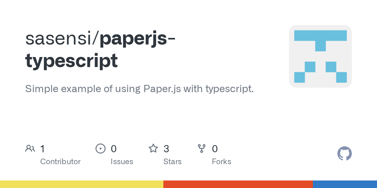GitHub sasensi/paperjstypescript Simple example of using Paper.js