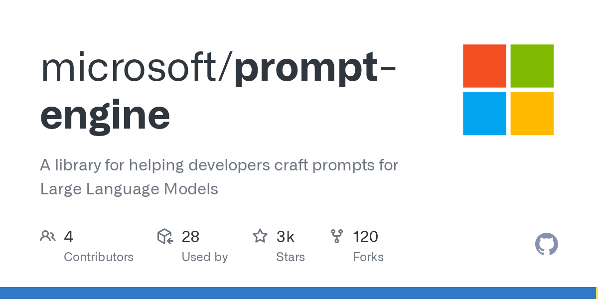 prompt-engine/package.json at main · microsoft/prompt-engine · GitHub