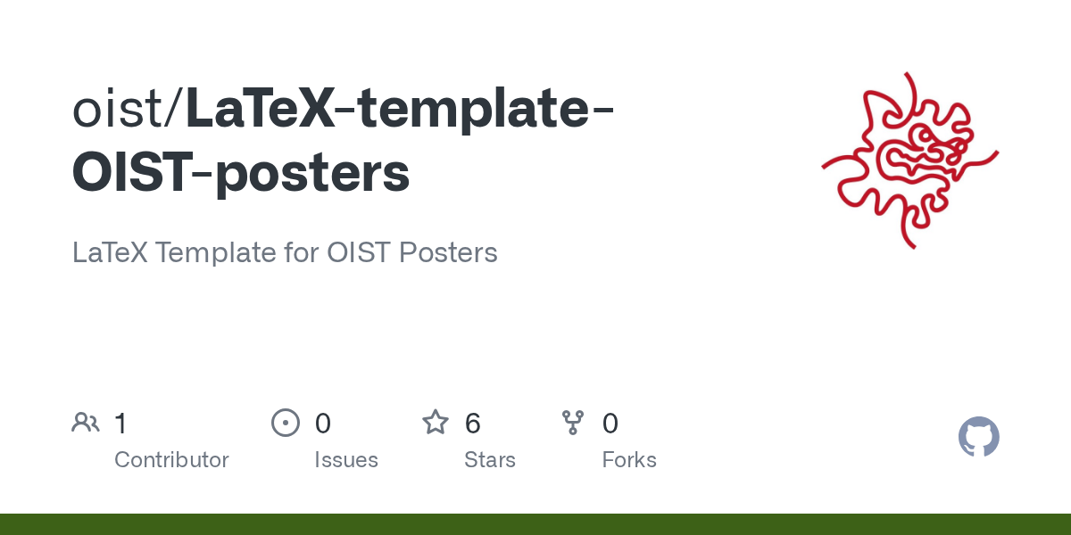 GitHub oist/LaTeXtemplateOISTposters LaTeX Template for OIST Posters
