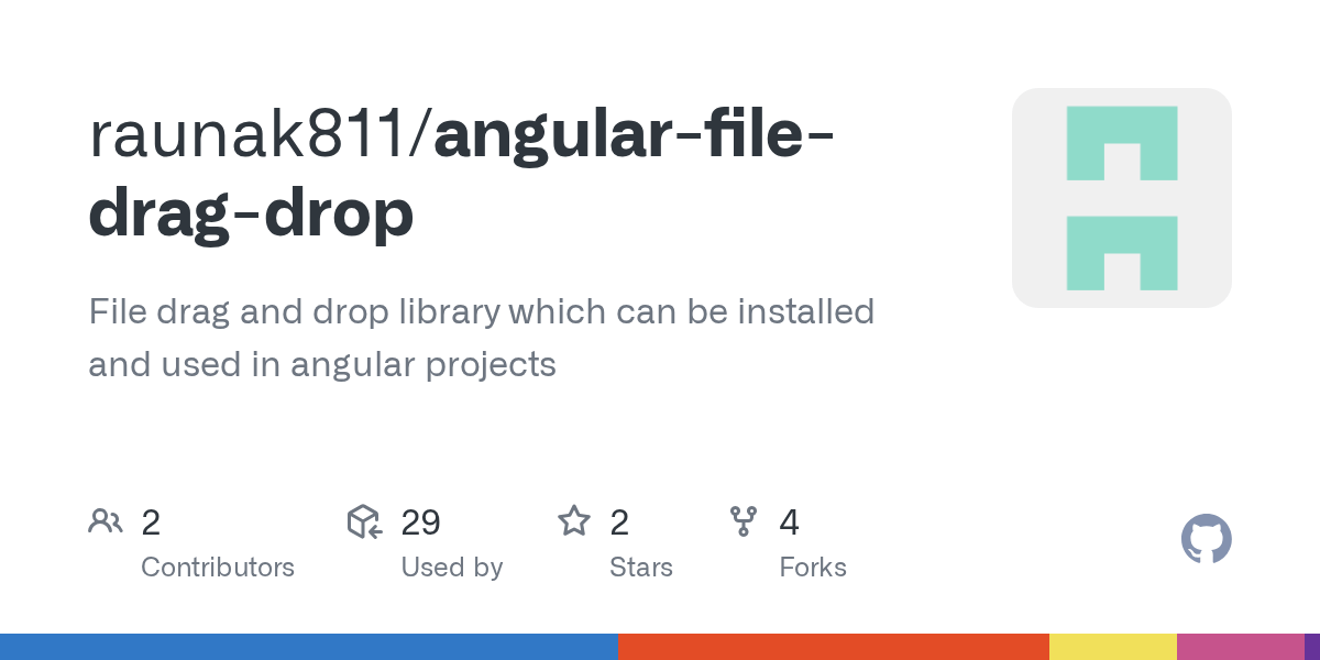 GitHub raunak811/angularfiledragdrop File drag and drop library which can be installed and