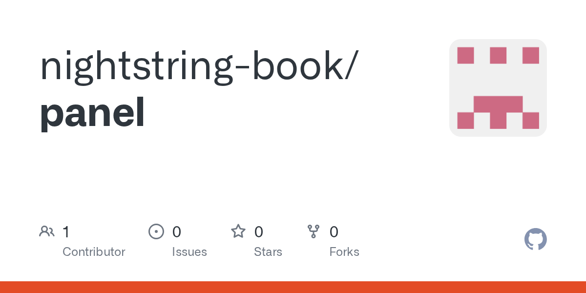 GitHub cbook/panel