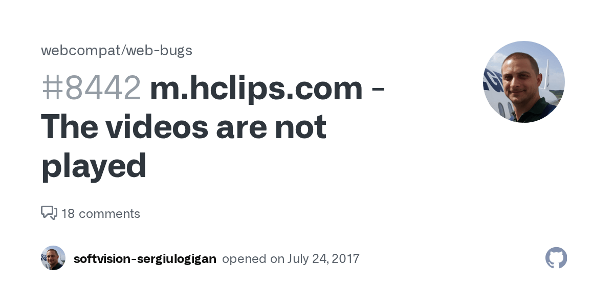 The videos are not played · Issue 8442 ·