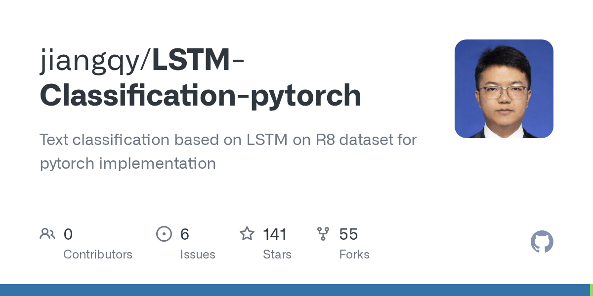 GitHub jiangqy/LSTMClassificationpytorch Text classification based