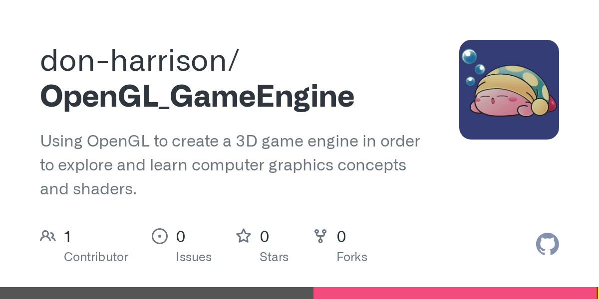 GitHub - don-harrison/OpenGL_GameEngine: Using OpenGL to create a 3D