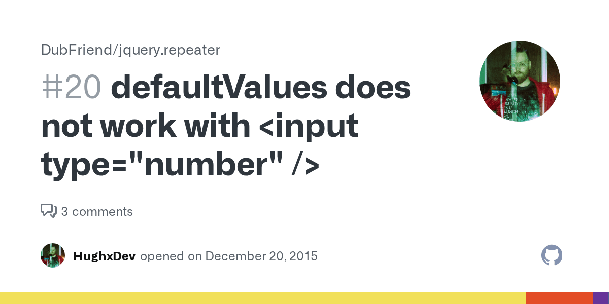 defaultValues does not work with · Issue 20 · DubFriend/jquery