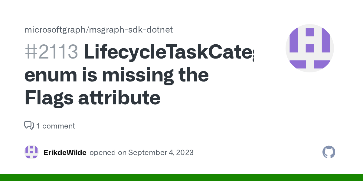LifecycleTaskCategory enum is missing the Flags attribute · Issue 2113