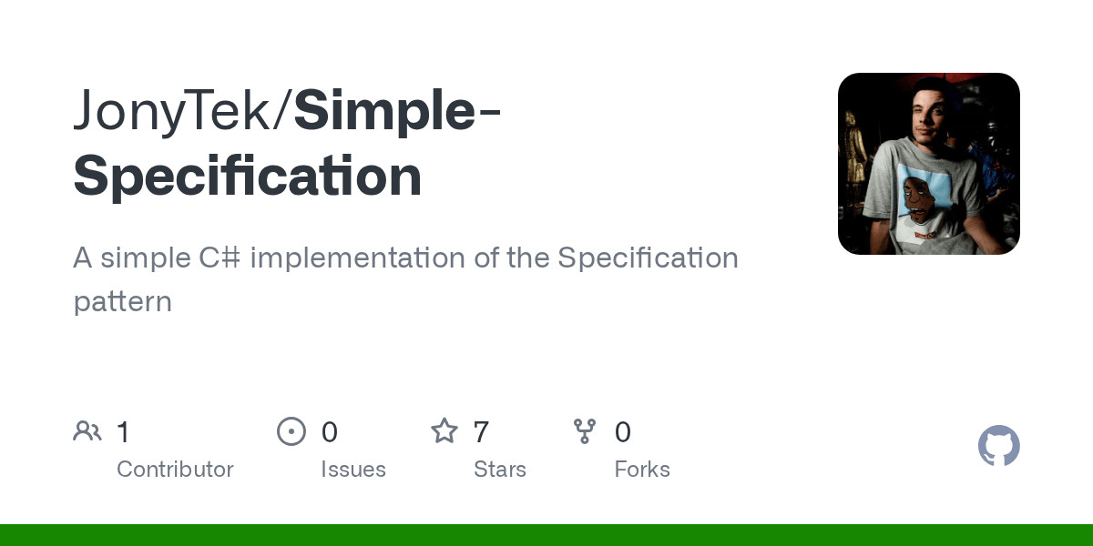 GitHub JonyTek/SimpleSpecification A simple C implementation of