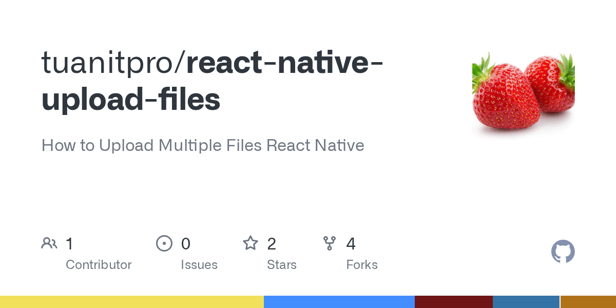 GitHub tuanitpro/reactnativeuploadfiles How to Upload Multiple Files React Native