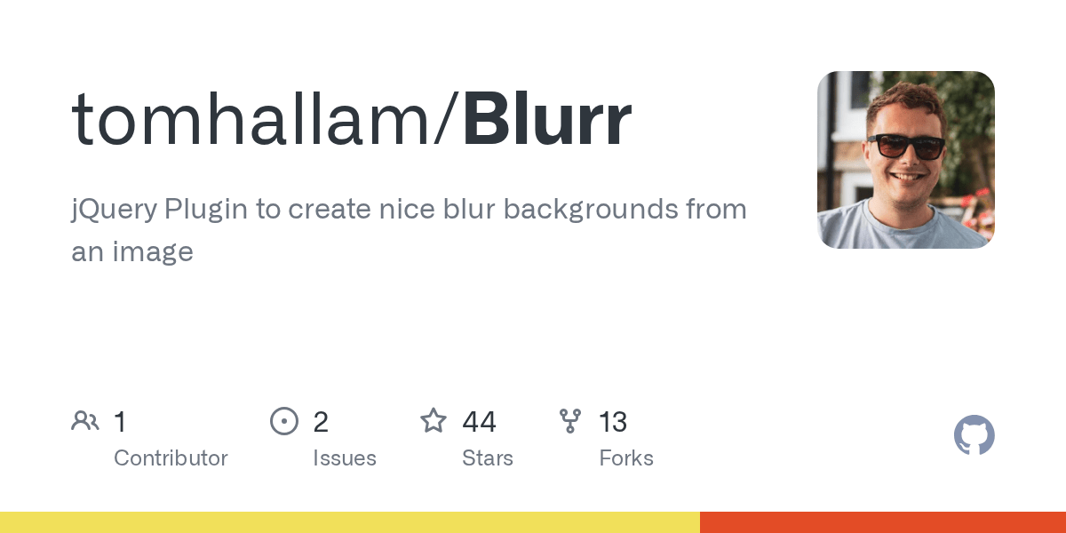 GitHub tomhallam/Blurr jQuery Plugin to create nice blur backgrounds