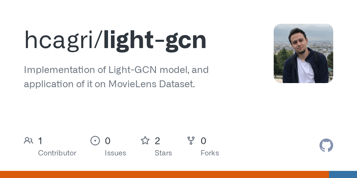 GitHub hcagri/lightgcn Implementation of LightGCN model, and