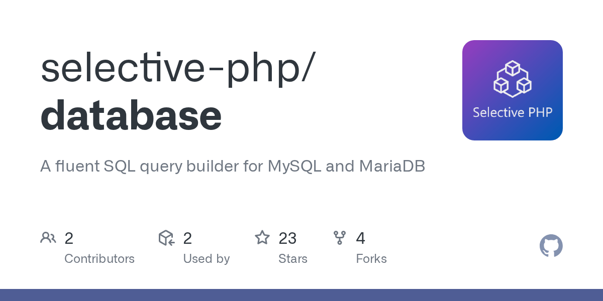 database/Connection.php at master · selectivephp/database · GitHub