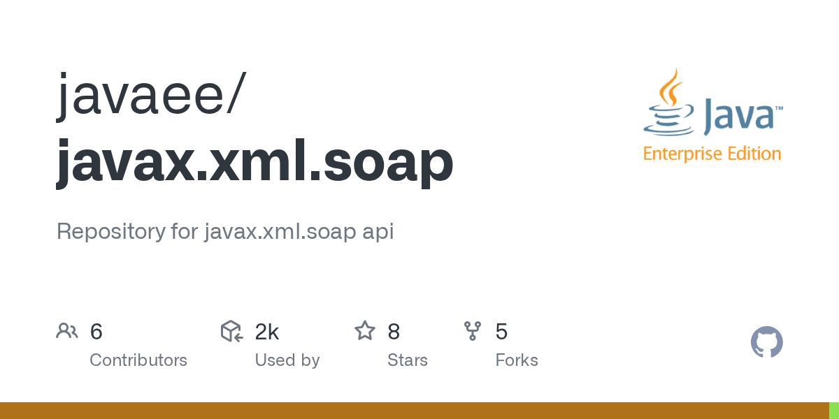 GitHub javaee/javax.xml.soap Repository for javax.xml.soap api