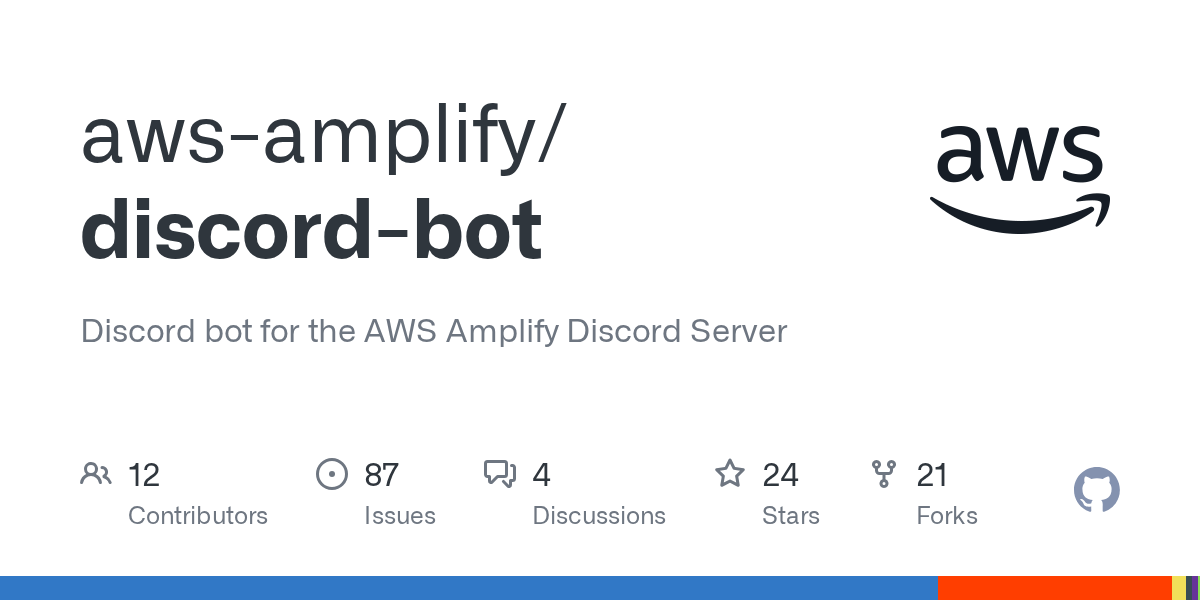 GitHub awsamplify/discordbot Discord bot for the AWS Amplify