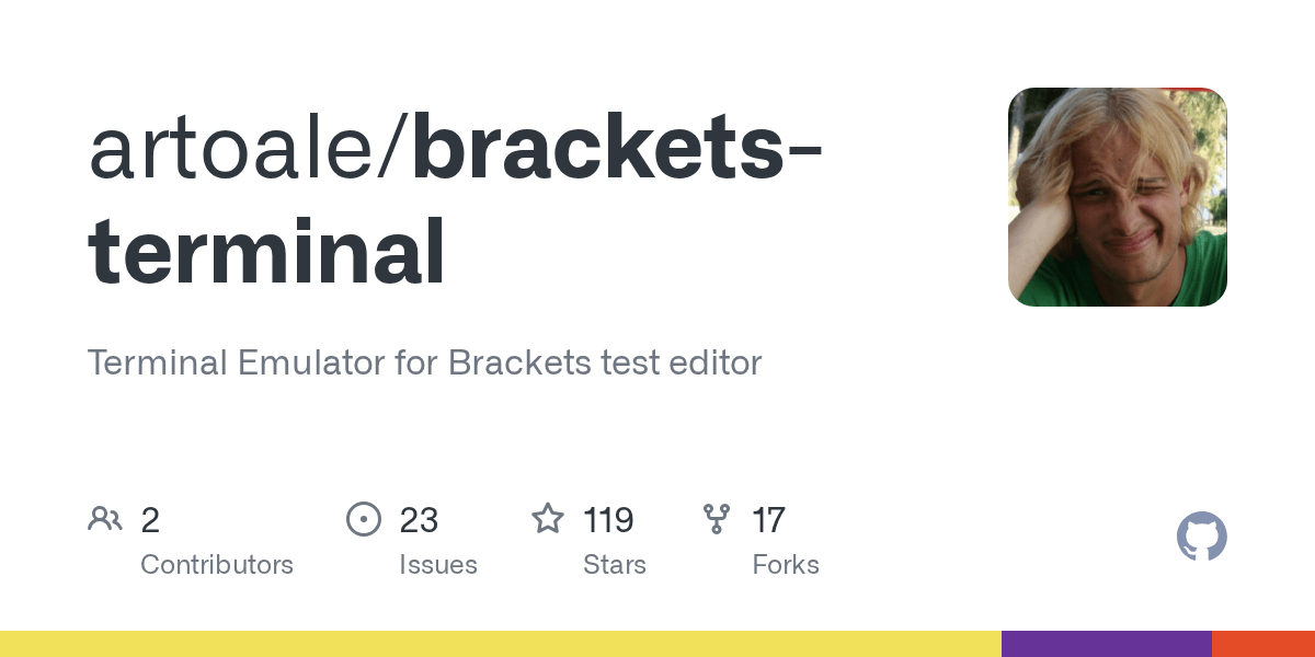 GitHub artoale/bracketsterminal Terminal Emulator for Brackets test