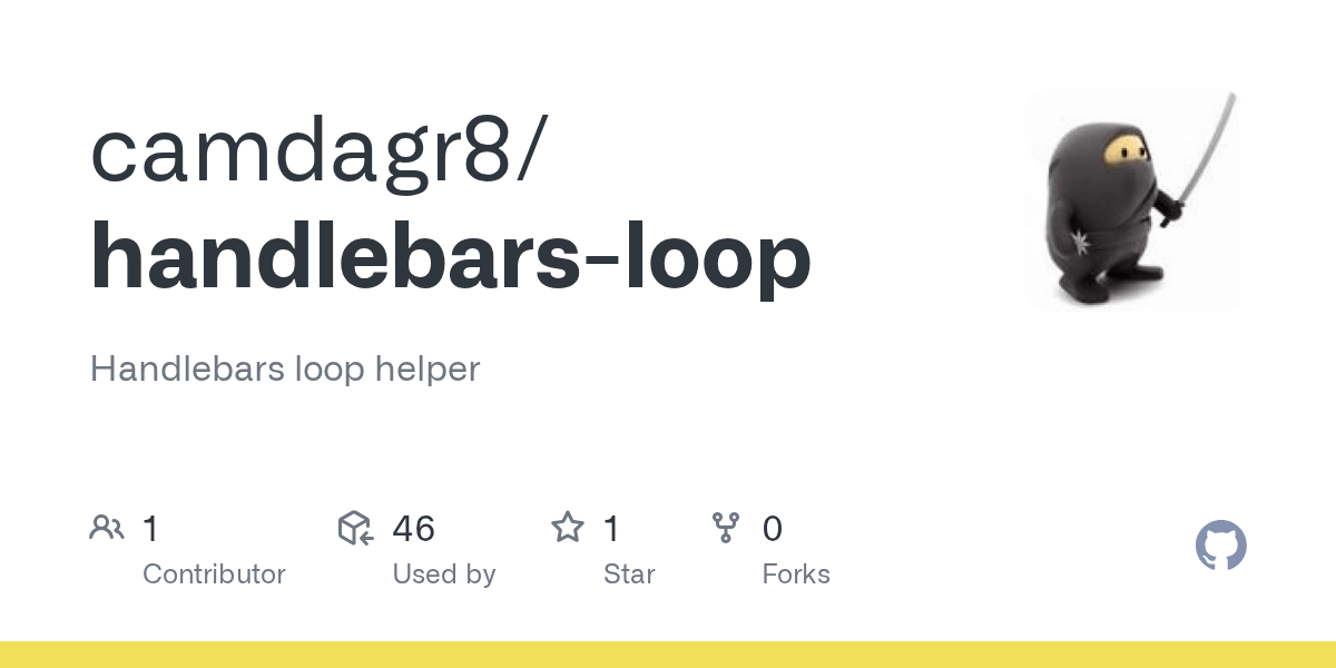 GitHub camdagr8/handlebarsloop Handlebars loop helper