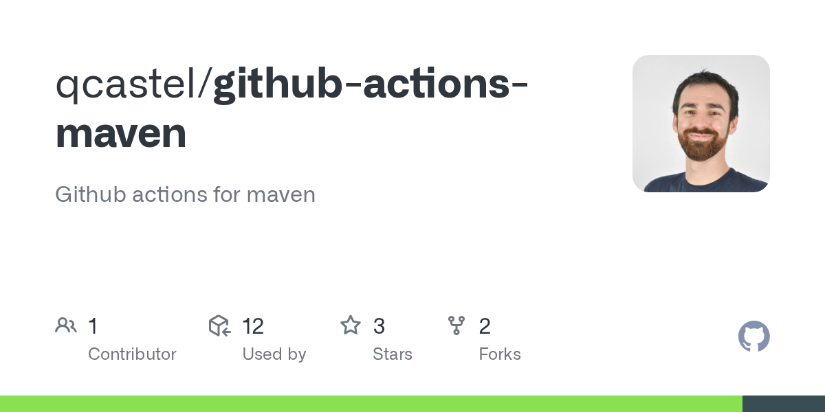 GitHub qcastel/githubactionsmaven Github actions for maven