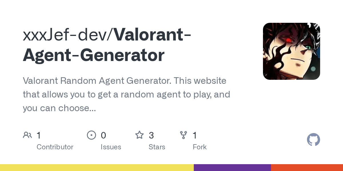 GitHub xxxJefdev/ValorantAgentGenerator Valorant Random Agent