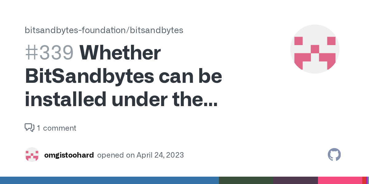 Whether BitSandbytes can be installed under the ARCH64 architecture