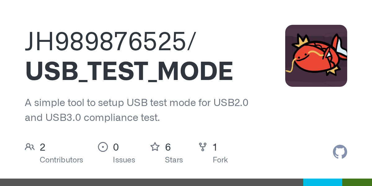 GitHub JH989876525/USB_TEST_MODE A simple tool to setup USB test