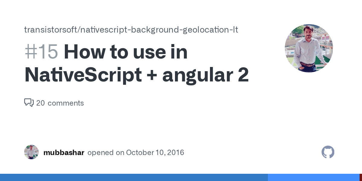 How to use in NativeScript + angular 2 · Issue 15 · transistorsoft