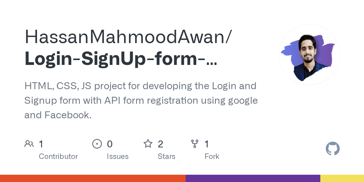 GitHub HassanMahmoodAwan/LoginSignUpformusingHTMLCSSJS HTML