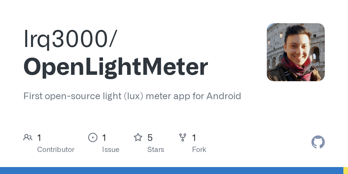 GitHub lrq3000/OpenLightMeter First opensource light (lux) meter