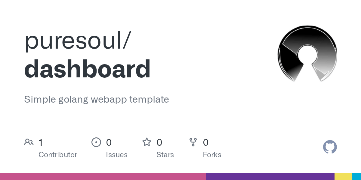 GitHub puresoul/dashboard Simple golang webapp template