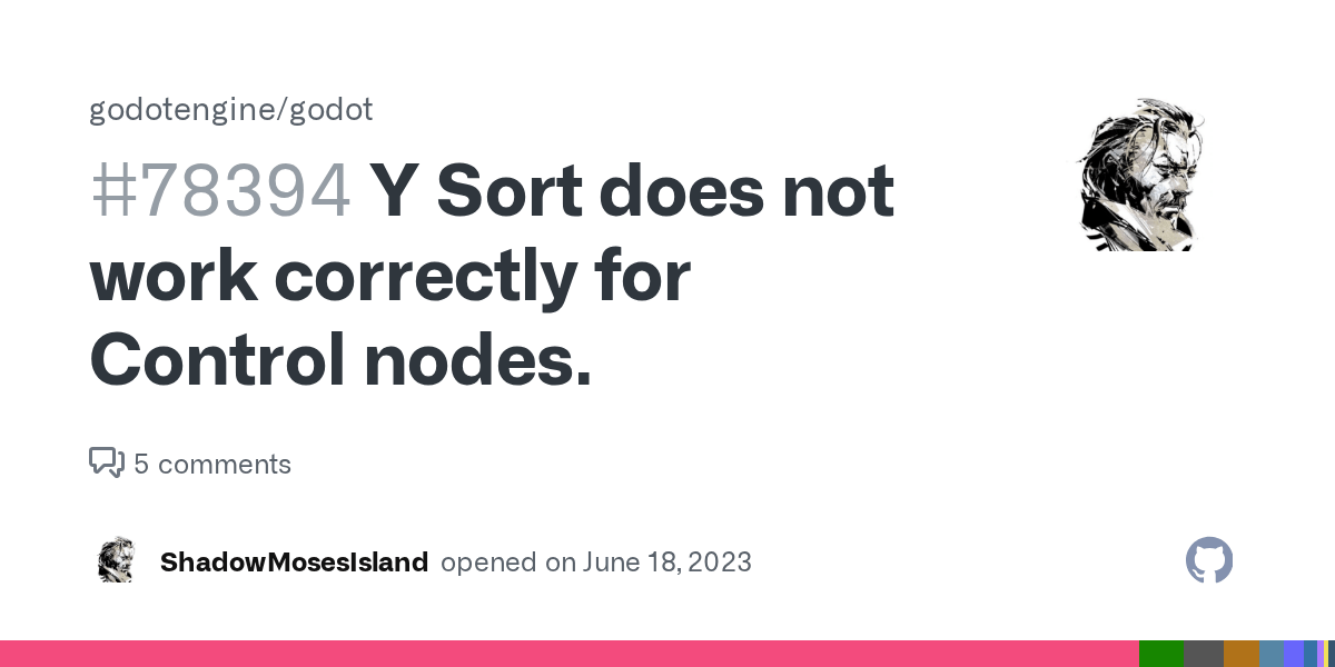 Y Sort does not work correctly for Control nodes. · Issue 78394