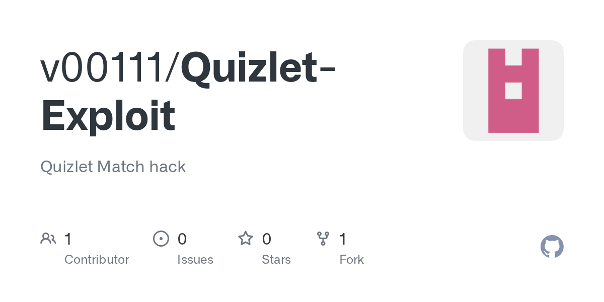 GitHub v00111/QuizletExploit Quizlet Match hack