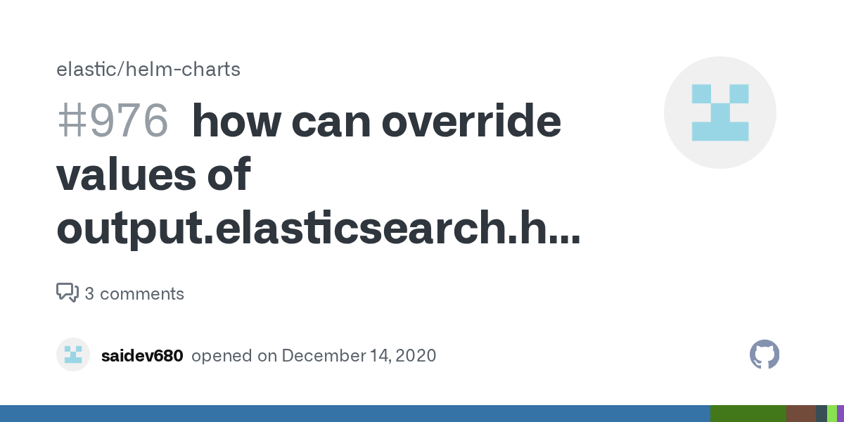 how can override values of output.elasticsearch.hosts inside the