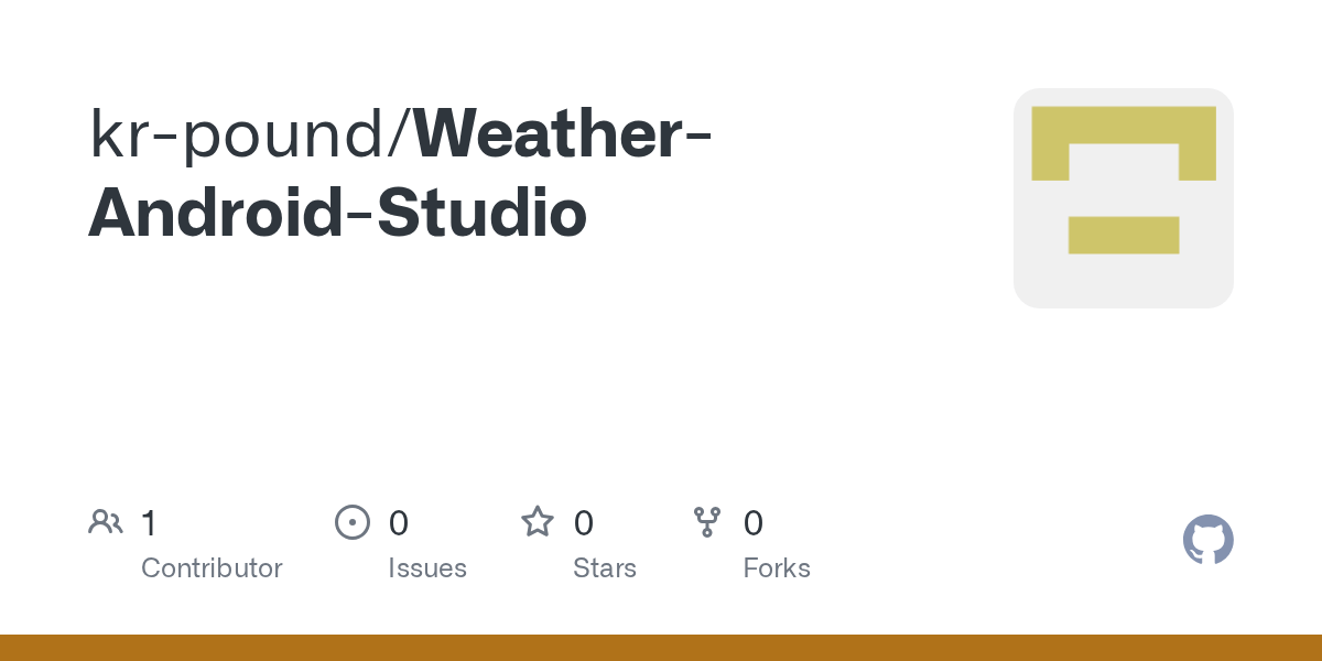 GitHub krpound/WeatherAndroidStudio