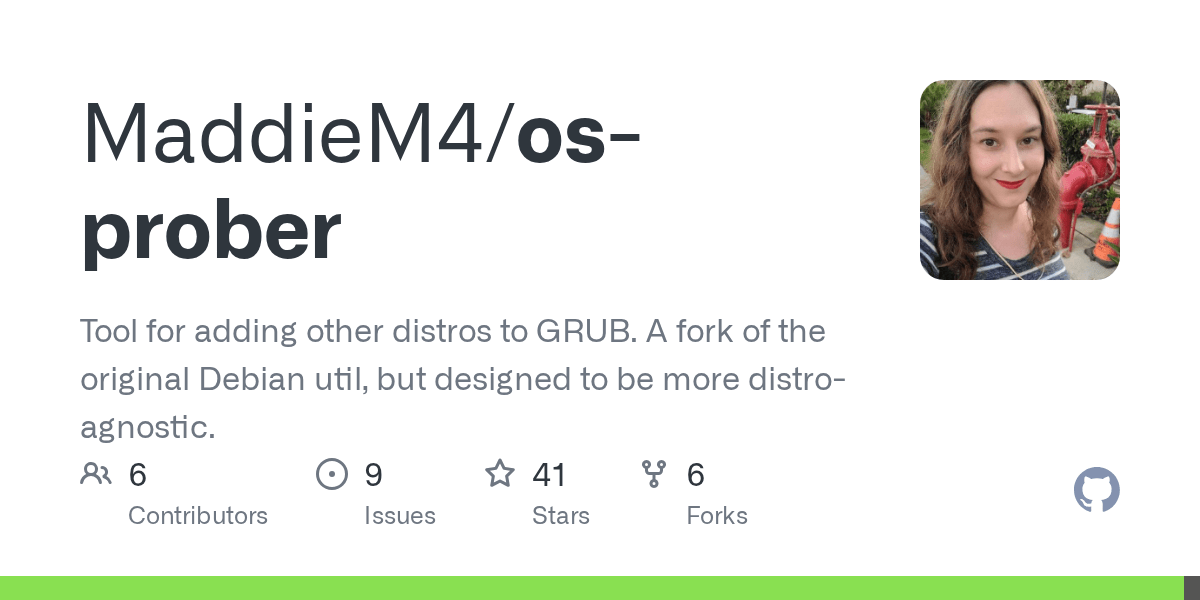 GitHub campadrenalin/osprober Tool for adding other distros to GRUB