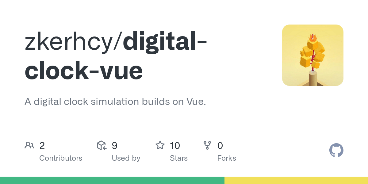 GitHub zkerhcy/digitalclockvue A digital clock simulation builds