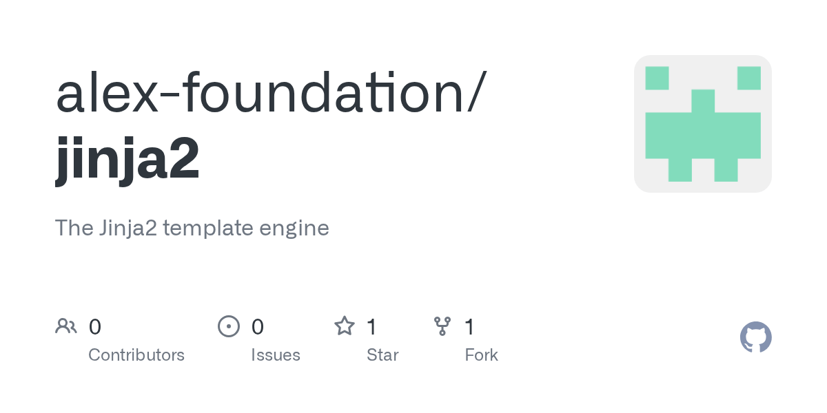 GitHub alexfoundation/jinja2 The Jinja2 template engine