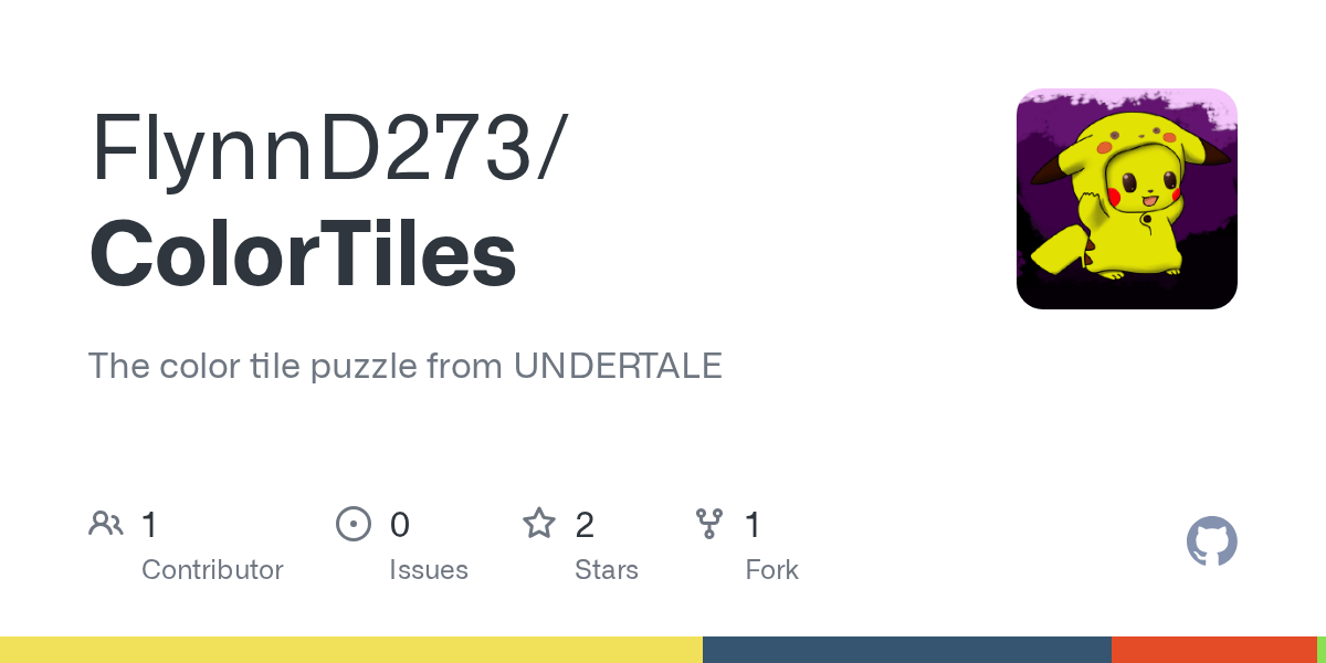 GitHub FlynnD273/ColorTiles The color tile puzzle from UNDERTALE