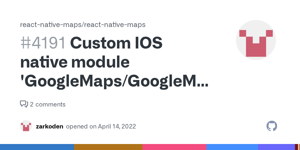 Custom IOS native module 'GoogleMaps/GoogleMaps.h' file not found