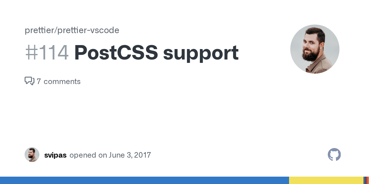 PostCSS support · Issue 114 · prettier/prettiervscode · GitHub