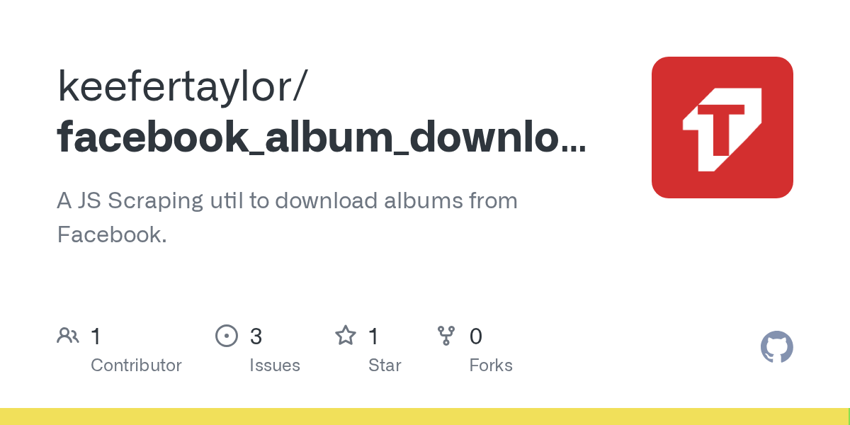 GitHub keefertaylor/facebook_album_downloader A JS Scraping util to