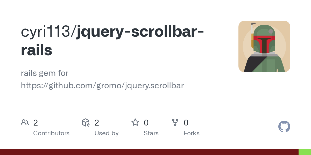 GitHub cyri113/jqueryscrollbarrails rails gem for https//github