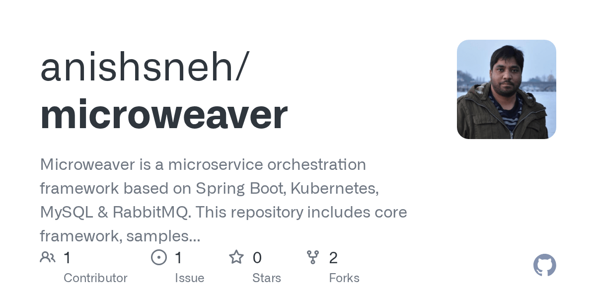 GitHub anishsneh/microweaver Microweaver is a