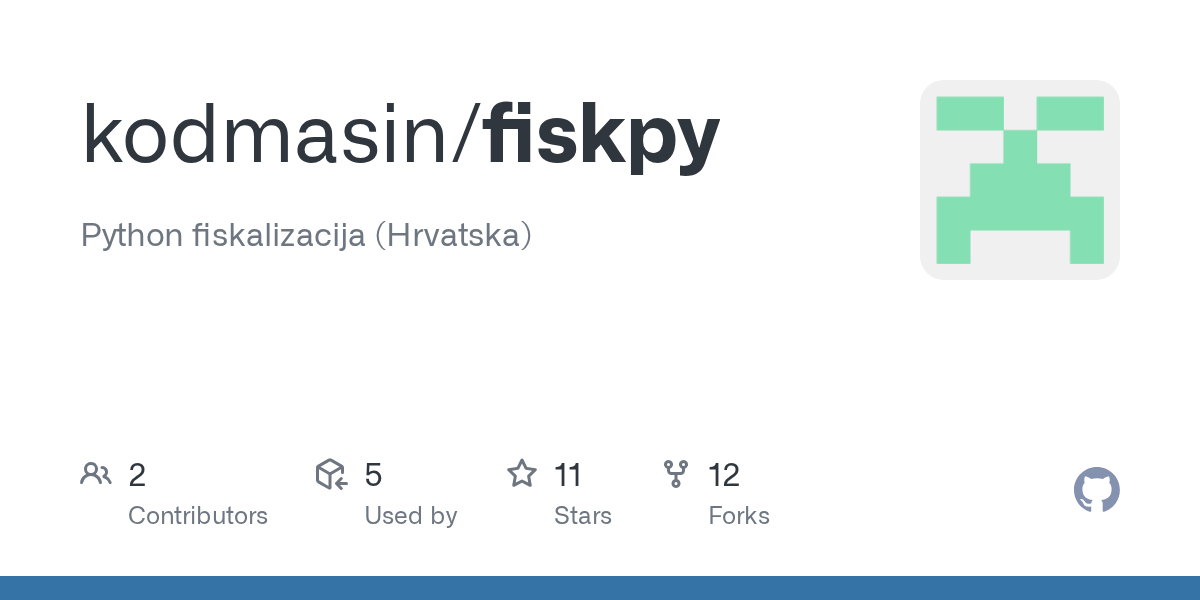 Github - Kodmasin/Fiskpy: Python Fiskalizacija (Hrvatska)