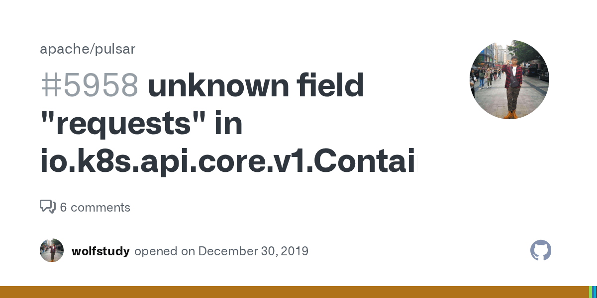 unknown field "requests" in io.k8s.api.core.v1.Container · Issue 5958