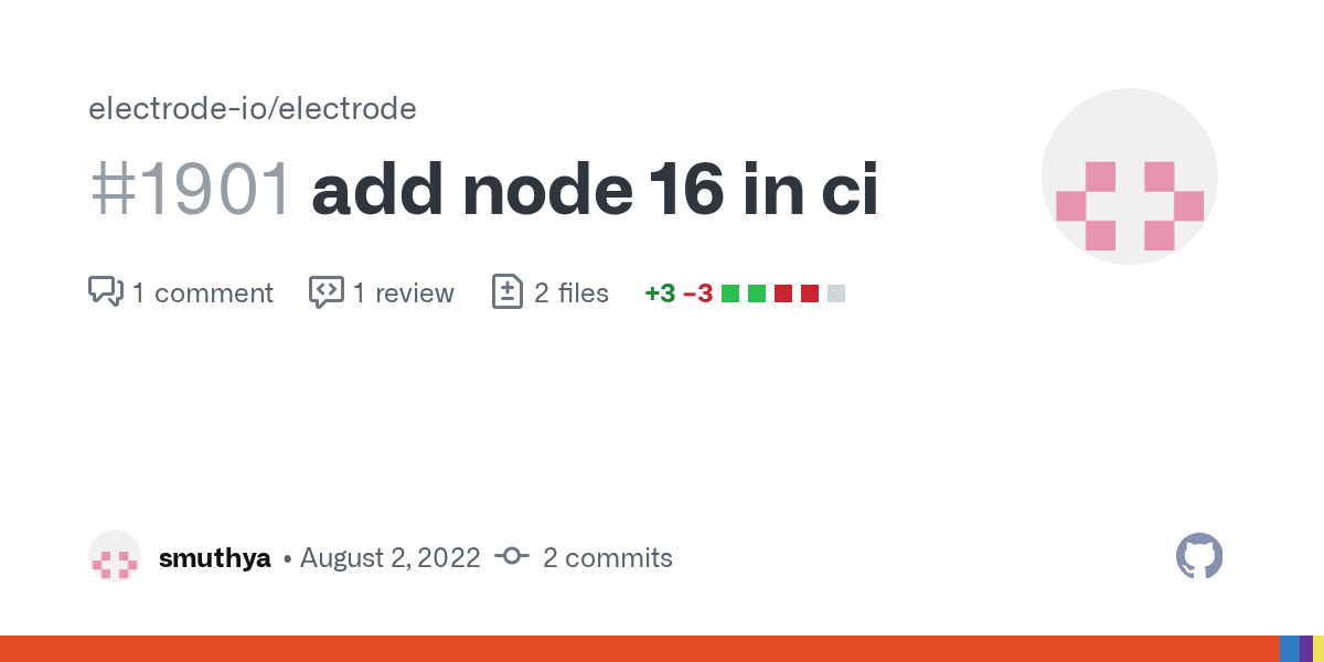 add node 16 in ci by smuthya · Pull Request 1901 · electrodeio
