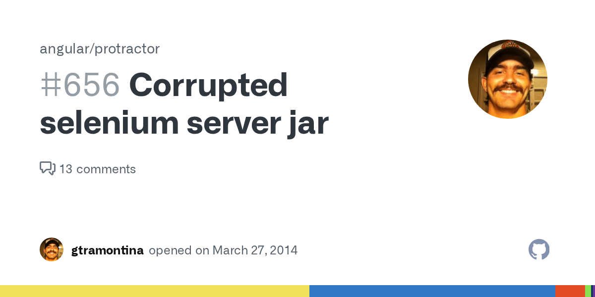 Corrupted selenium server jar · Issue 656 · angular/protractor · GitHub
