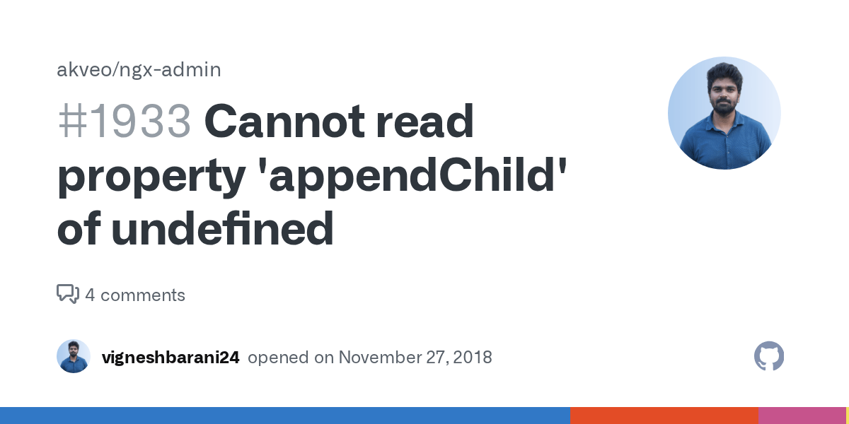 Cannot read property 'appendChild' of undefined · Issue 1933 · akveo