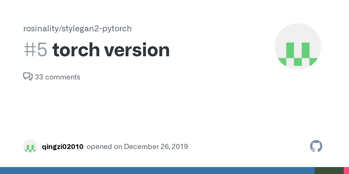 torch version · Issue 5 · rosinality/stylegan2pytorch · GitHub